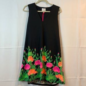 Julie Brown black and floral dress
